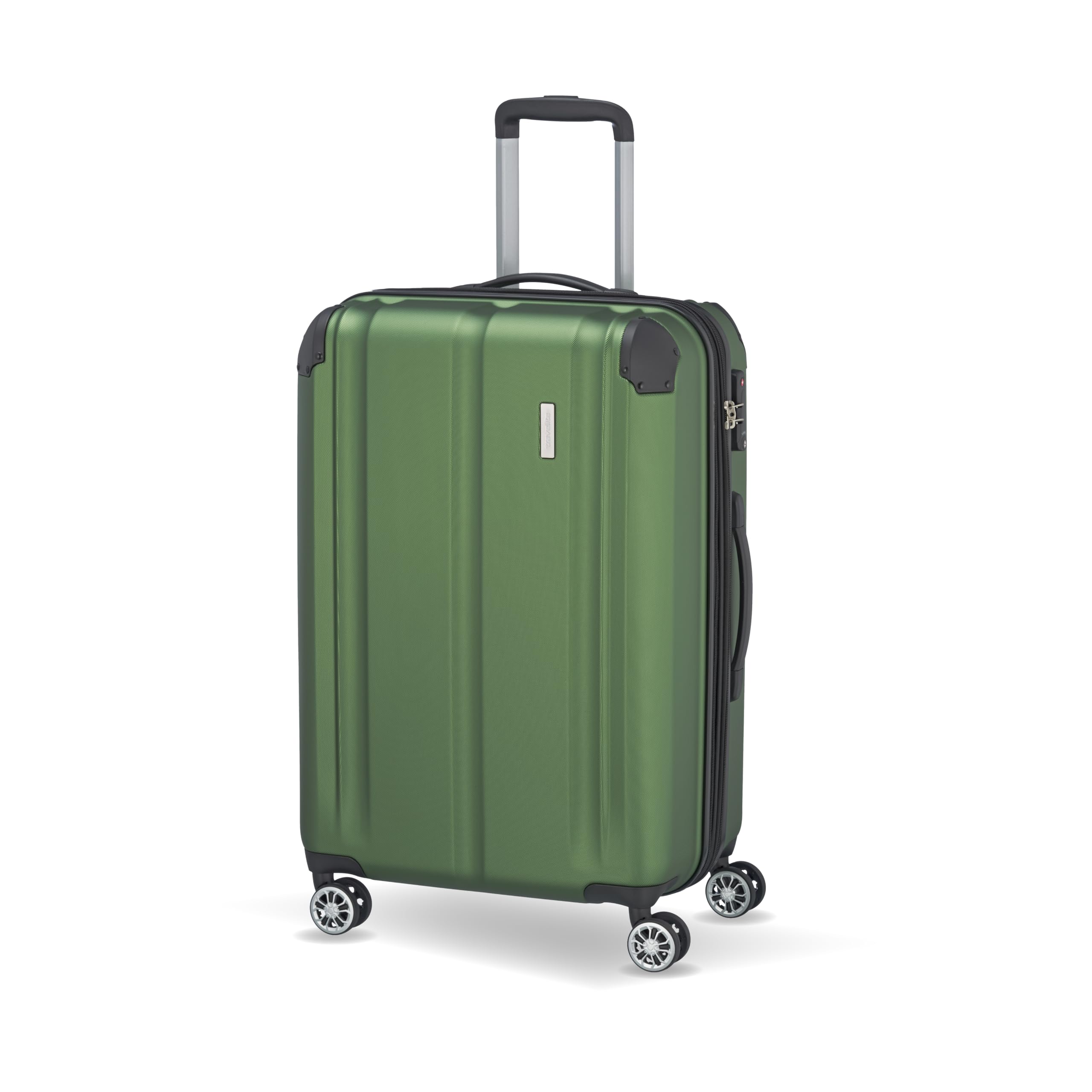 Travelite Hartschalenkoffer mittelgroß, erweiterbar, 4 Rollen, City, Trolley mit kratzfester Oberfläche, TSA Schloss, Dehnfalte, 68 cm, 78-86 Liter