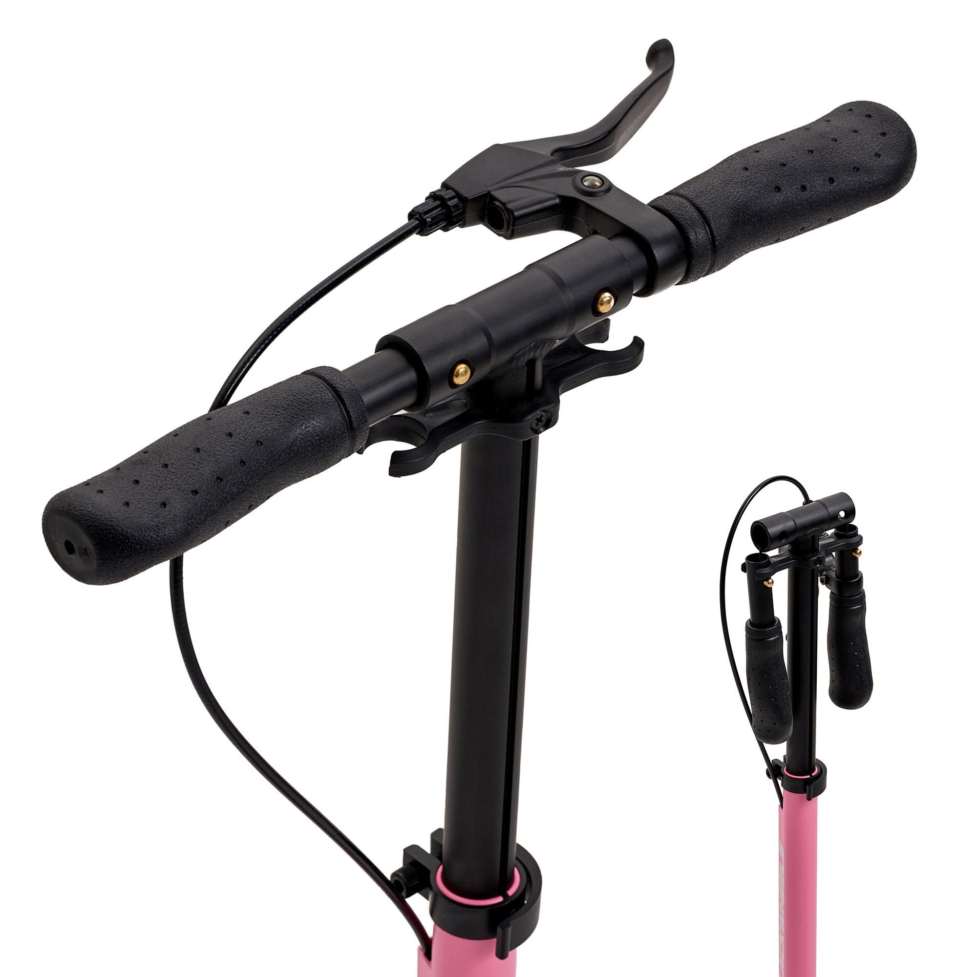 Blackwheels Orio Monopattino Pieghevole da Città – Ruote Grandi 200mm, Regolabile, Leggero in Alluminio, Cinghia Trasporto, Deck Antiscivolo, ABEC 7, Comodo per Adulti e Ragazzi