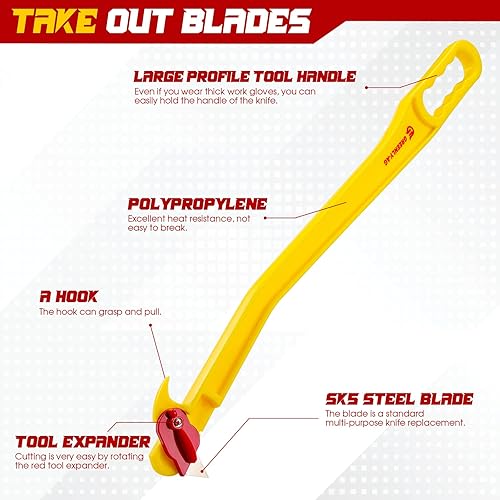 Miniatura 8 de G GREENLY-AG Cuchillo de heno de 29 pulgadas herramienta de uso agrícola doméstico y comercial cuchillo de heno de balas redondas cortador de red y