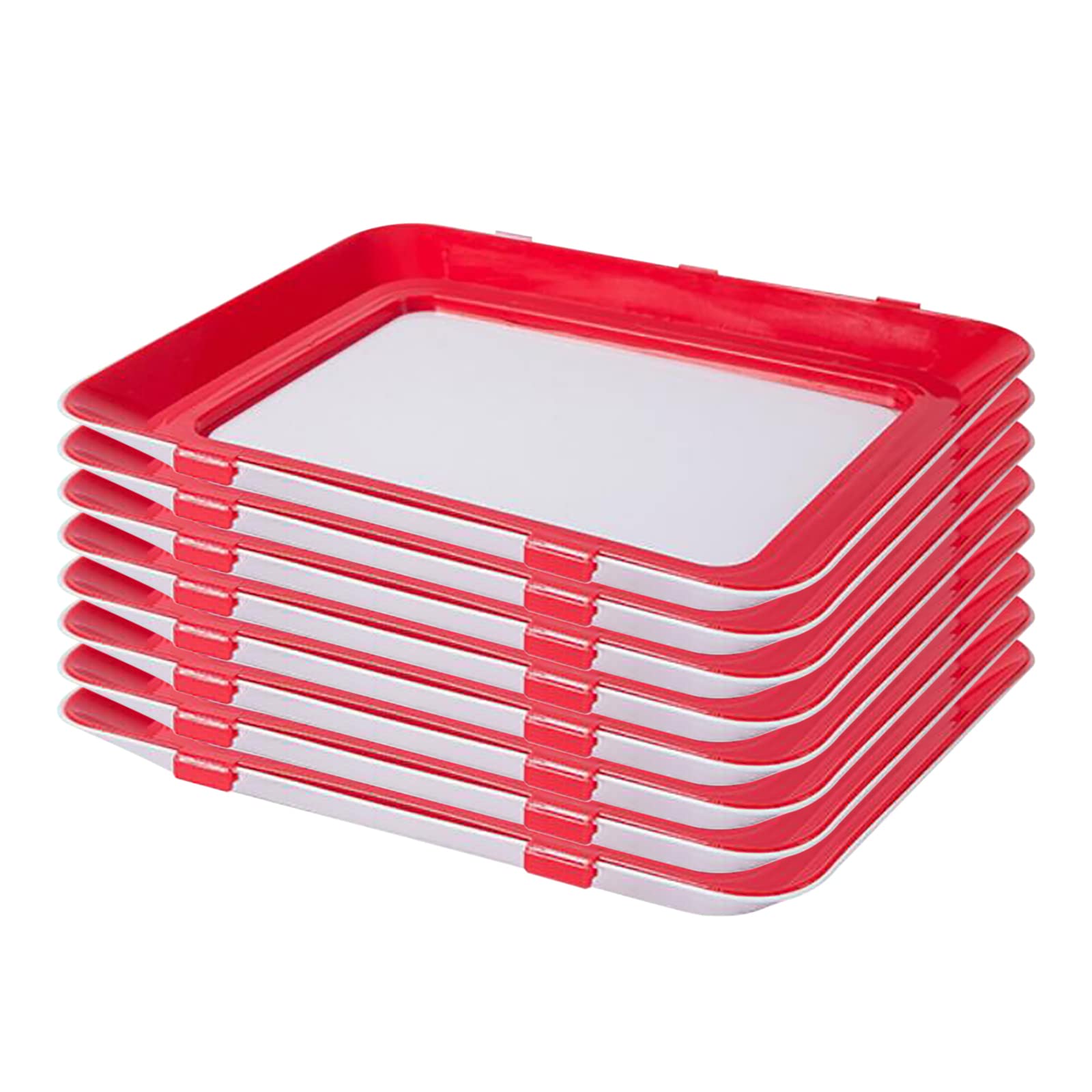 8 bandejas apilables, fiambreras, envases para alimentos, contenedores herméticos, bandeja de preservación de alimentos, para frutas, verduras, carne fresca