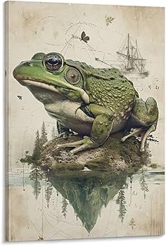 Amazon.co.jp: 絵画 緑のカエルのシンプルな絵インテリア 絵画 動物 Amazon.co.jp: 絵画 緑のカエルのシンプルな絵インテリア 絵画 動物