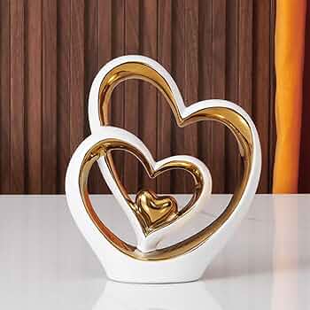 ハート模様の透明置物 Amazon.co.jp: JAnjiaLxY ハート オブジェ 1個 置物 インテリア