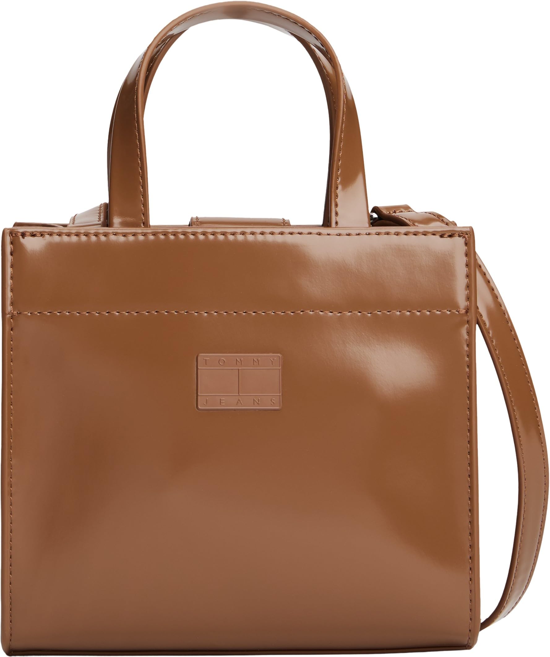Tommy Jeans Women's TJW MUST MINI TOTE AW0AW17870 Tote, Brown (Pecan Nut), One Size