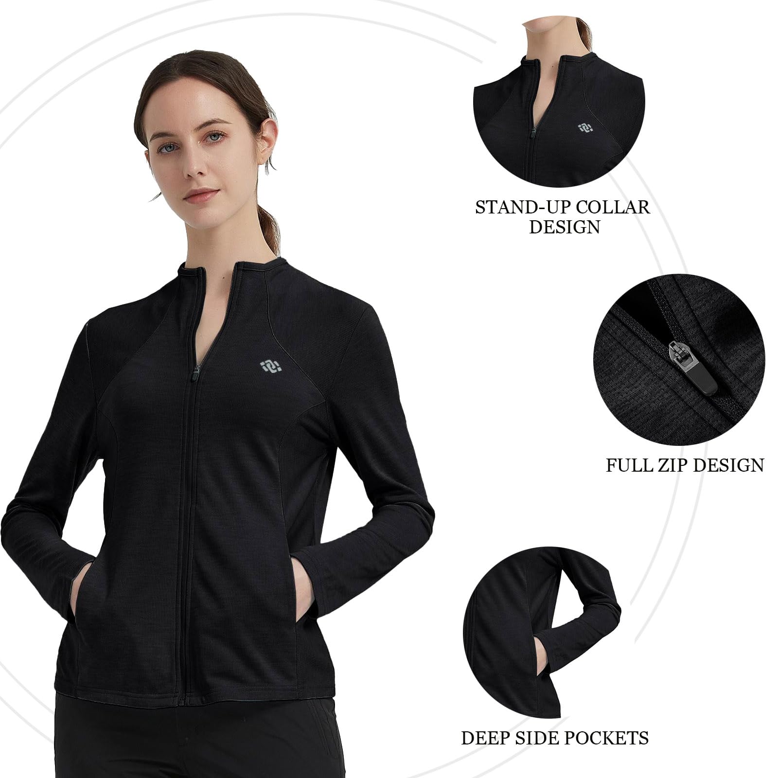 Veste de Course Pour Femmes Sports Veste Slim Fit Running Fitness Jacket Séchage Rapide