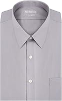 Vista 3 de Van Heusen - Camisa de vestir de tela de popelina para hombre, unicolor, corte ajustado