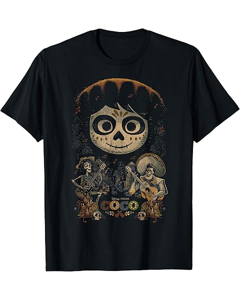 Disney Pixar Coco Miguel & Musical Scene Graphic T-Shirt T-Shirt