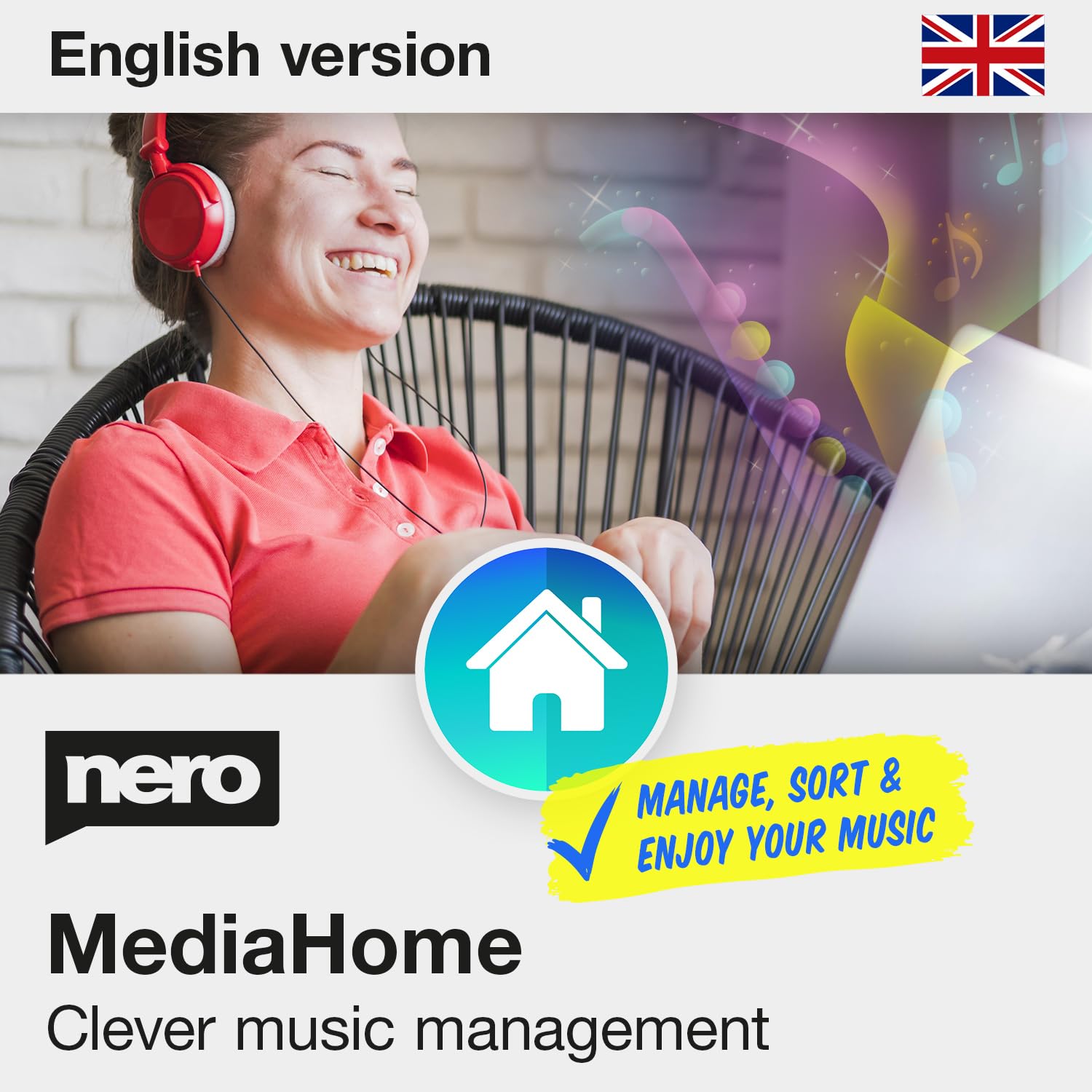 MediaHome Music Manager Organise & Play Music Recognise Songs Import Audio CDs &