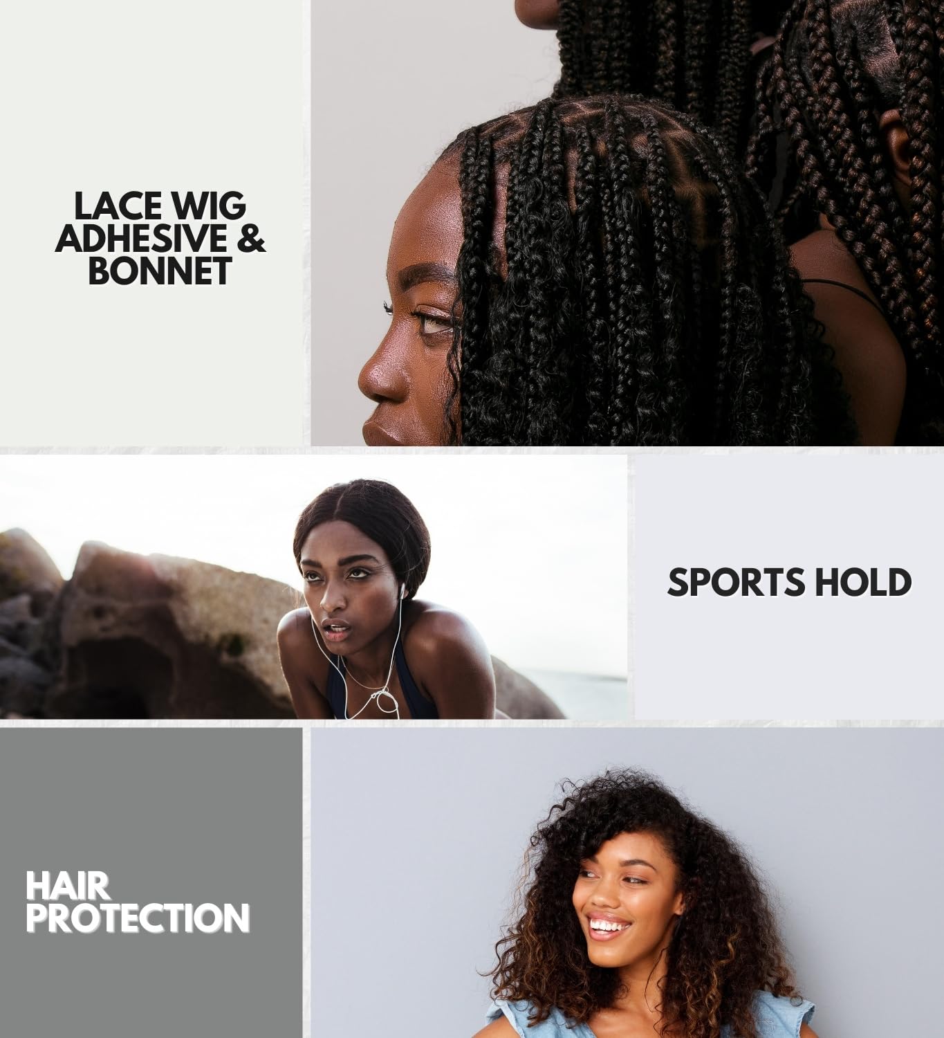 3X Wonder Lace Bond Lace Wig Adhesive Sports Edition Bundle with Wonder Wig Tie-Up Bonnet - Baby Pink Extra Long by EBIN NEW YORK – Maximum Hold & Hair Protection – Gift Set (4 Items)