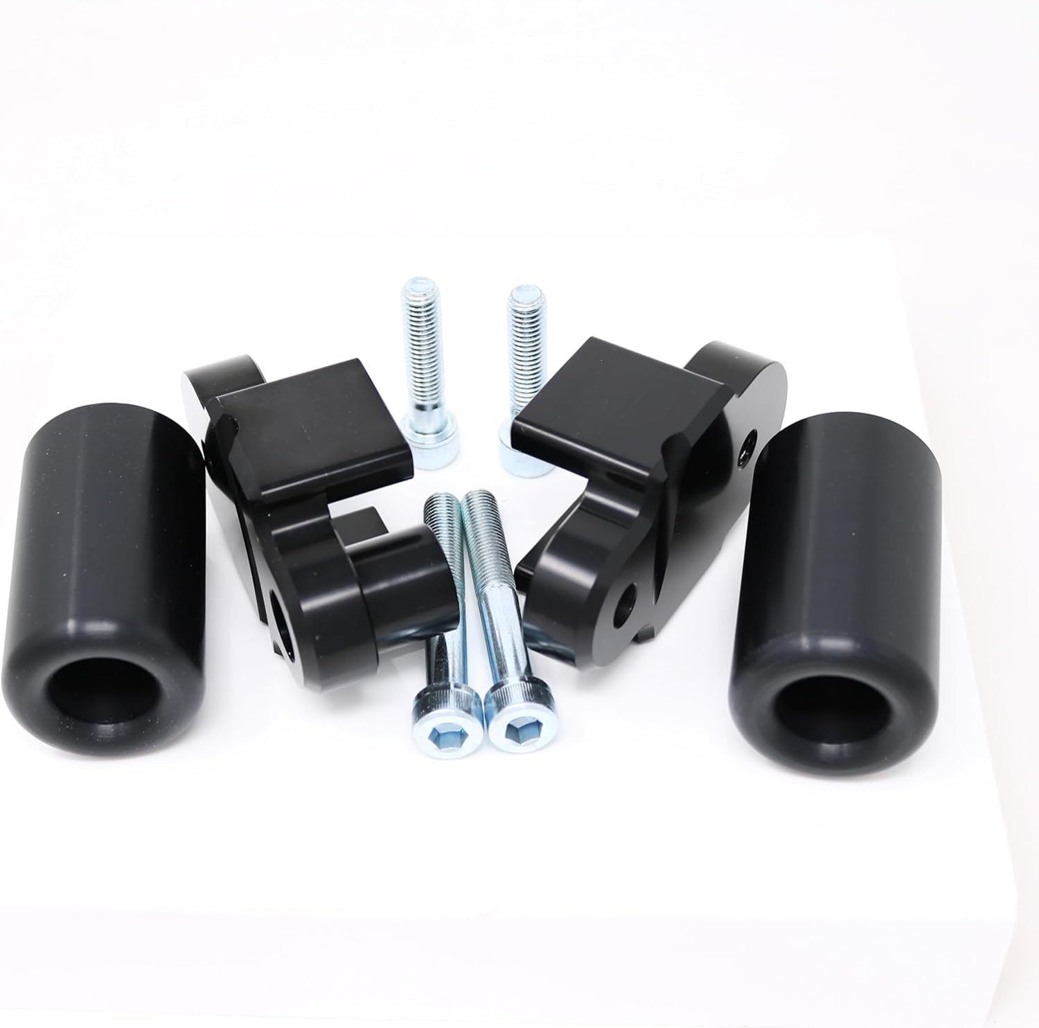 Shogun USA Made Kaw Ninja ZX-6R ZX6R ZX6 R 2024 2025 2026 KRT NO Cut Black Frame Sliders Fits ABS & Non ABS Models - 750-4469