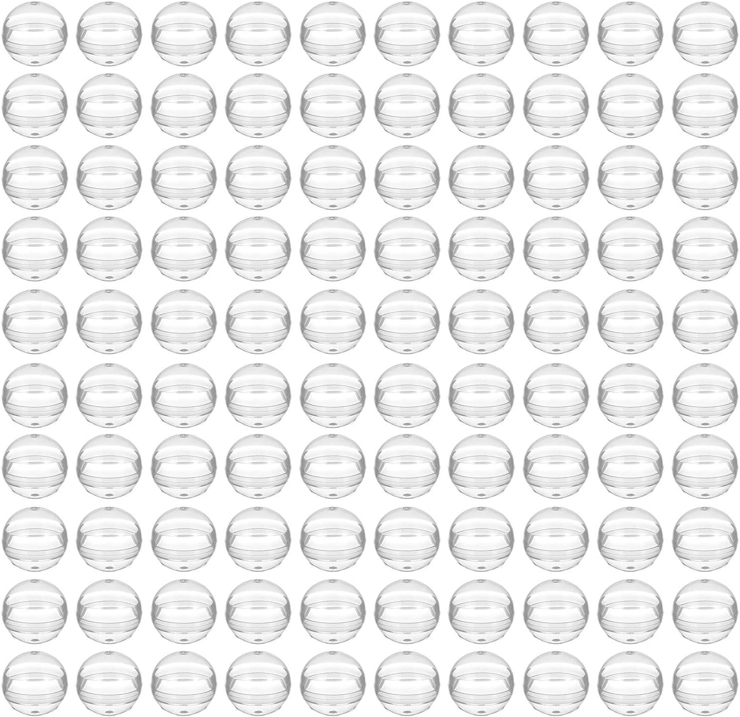 100 Pieces Fillable Balls for Prizes | Mini Clear Reusable Container