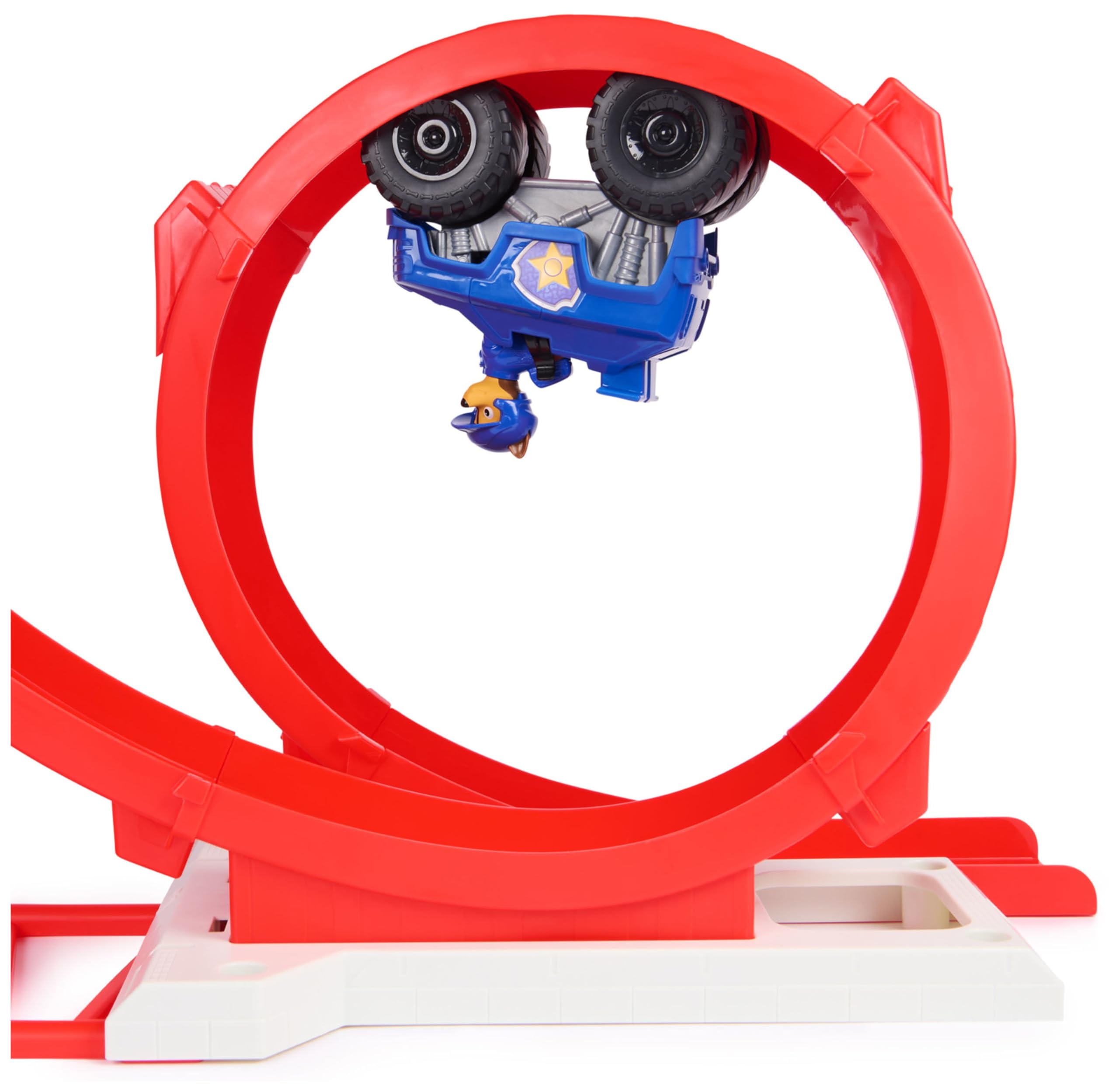 Paw Patrol Patrulla Canina - Lanzador De Vehículos Super Loop con Luces Y Sonidos + Coche Y Figura Chase | Juguetes Patrulla Canina | Juguetes Niños 3 Años O Más | Regalos Niños 3 Años O Más