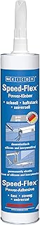 WEICON Speed Flex Power-Adhesive | 310 ml | | MS-Polymer | Adhesive & sealant for fastenings | Replace Screws, pegs, Rivets etc. | Highly Pasty (Grey, 310 ml)