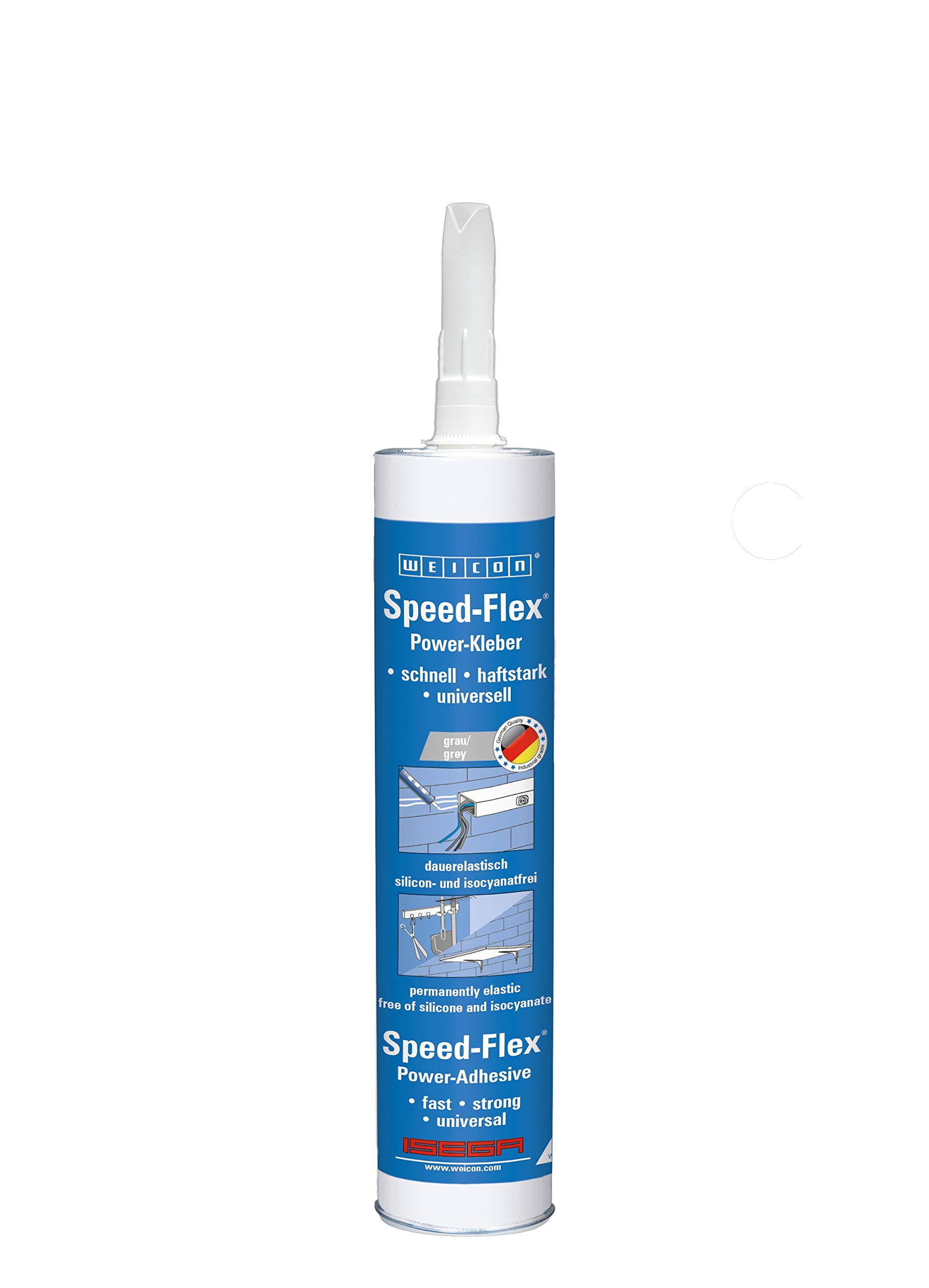 WEICONSpeed-Flex | 310 ml | grey | MS-Polymer | Adhesive & sealant for fixings