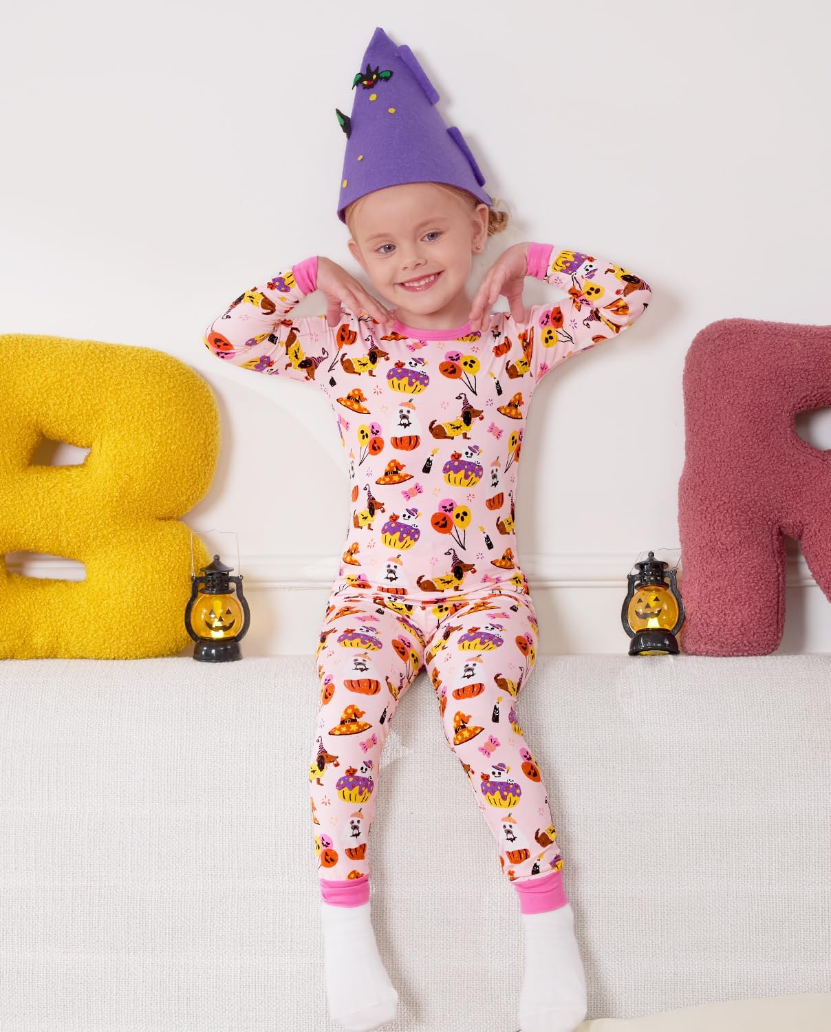 babee Reshinee Bamboo Viscose Toddler Girls Kids Pajamas Unicorn Mermaid Pjs Long Sleeve Snug fit 12M-8Y 2pcs Soft Jammies