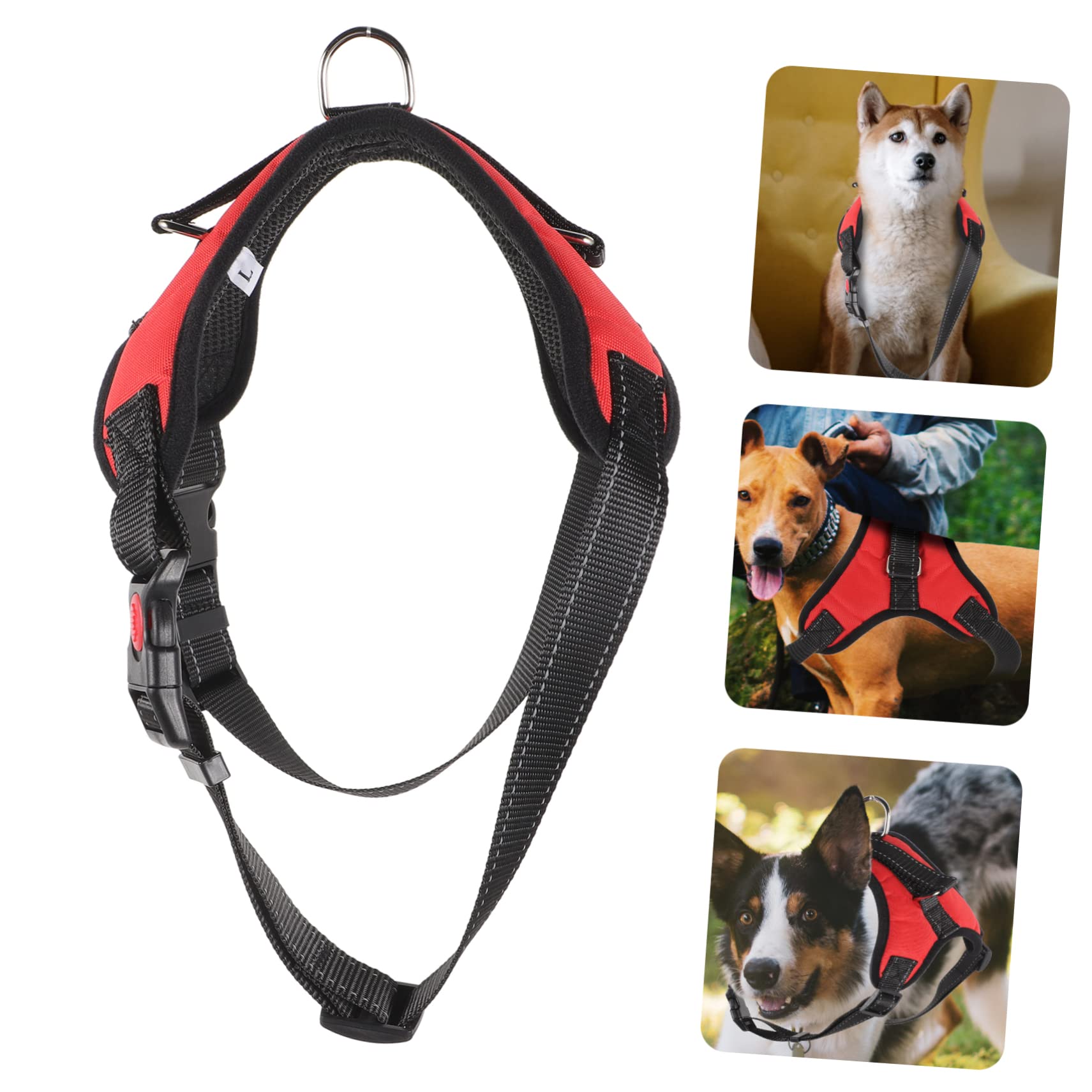 Kisangel Conjunto De 4 Correas Reflectantes De Malla Transpirable para Perros Resistentes Al Desgaste Y Ajustables para Pasear A Tu Mascota.