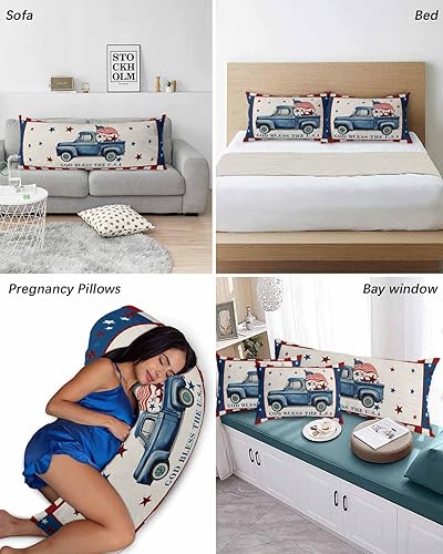 Miniatura 4 de Fundas de almohada de arpillera tamaño King, fundas de almohada suaves para cama, fundas de almohada decorativas de lujo, funda de cojín lumbar de