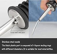 Vista 4 de ONOTEC Kit de camarero con elegante soporte acrílico, juego de coctelera de acero inoxidable con herramientas de barra inoxidables. Juego de bar