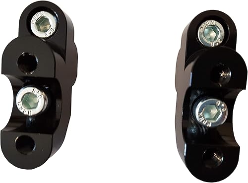 Miniatura 2 de Bay4Global 35S  Elevadores para manillar de motocicleta Suzuki vStrom DL650 - 1.181 in hasta 0.669 in BarBack - Negro