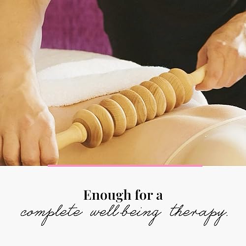 Miniatura 6 de Tuuli Accesorios - Rodillo de masaje de madera de disco, rodillo corporal multifuncional para celulitis, tensión muscular y apoyo a la salud de la