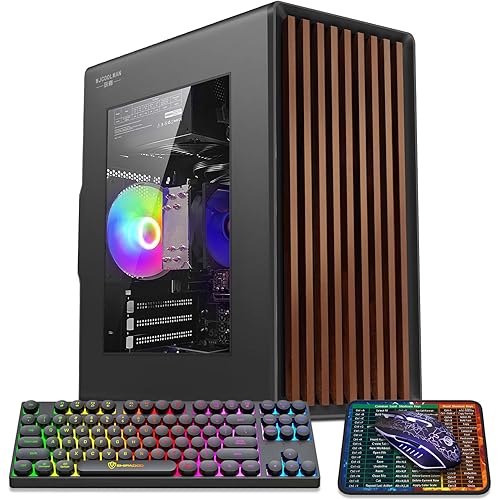 Tower Business Desktop Computer PC - Intel 14th Generation Core i7-14650HX ，16 cores and 24 Threads, 16GB DDR4 3200 RAM, 1TB M.2 NVME SSD,Windows 11 Home,WiFi，HDMI,RJ-45,Wired Keyboard & Mouse.
