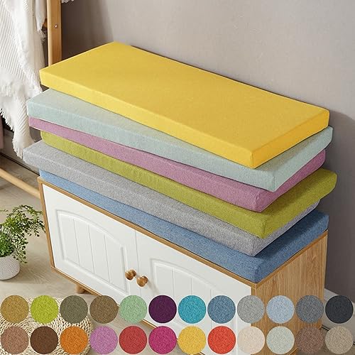 SXROMDA Cojín de banco personalizado, cojín de banco personalizado, para muebles de patio interior, cojín de asiento para exterior, almohadilla de