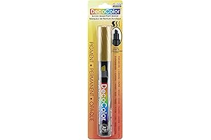 Uchida Marvy Gold DecoColor Chisel Tip Acrylic Paint Pen