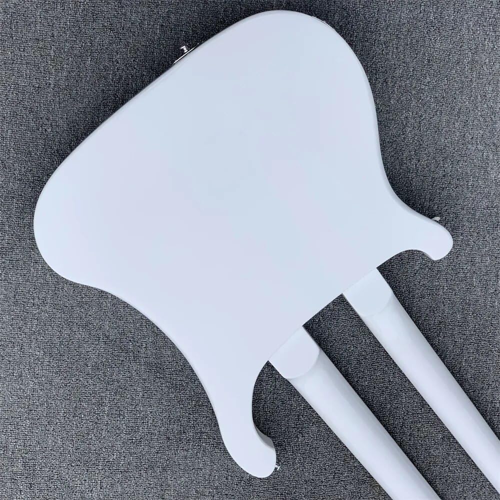 ダブルネックエレキギター ホワイト ダブルネックエレキギター ホワイト - メルカリ