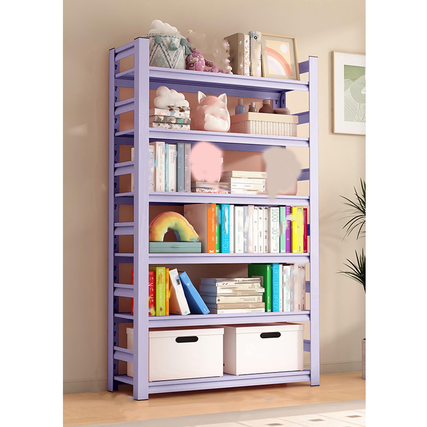 Amazon｜[FOQW] スチールラック オープンラック 60*30*183cm オープン