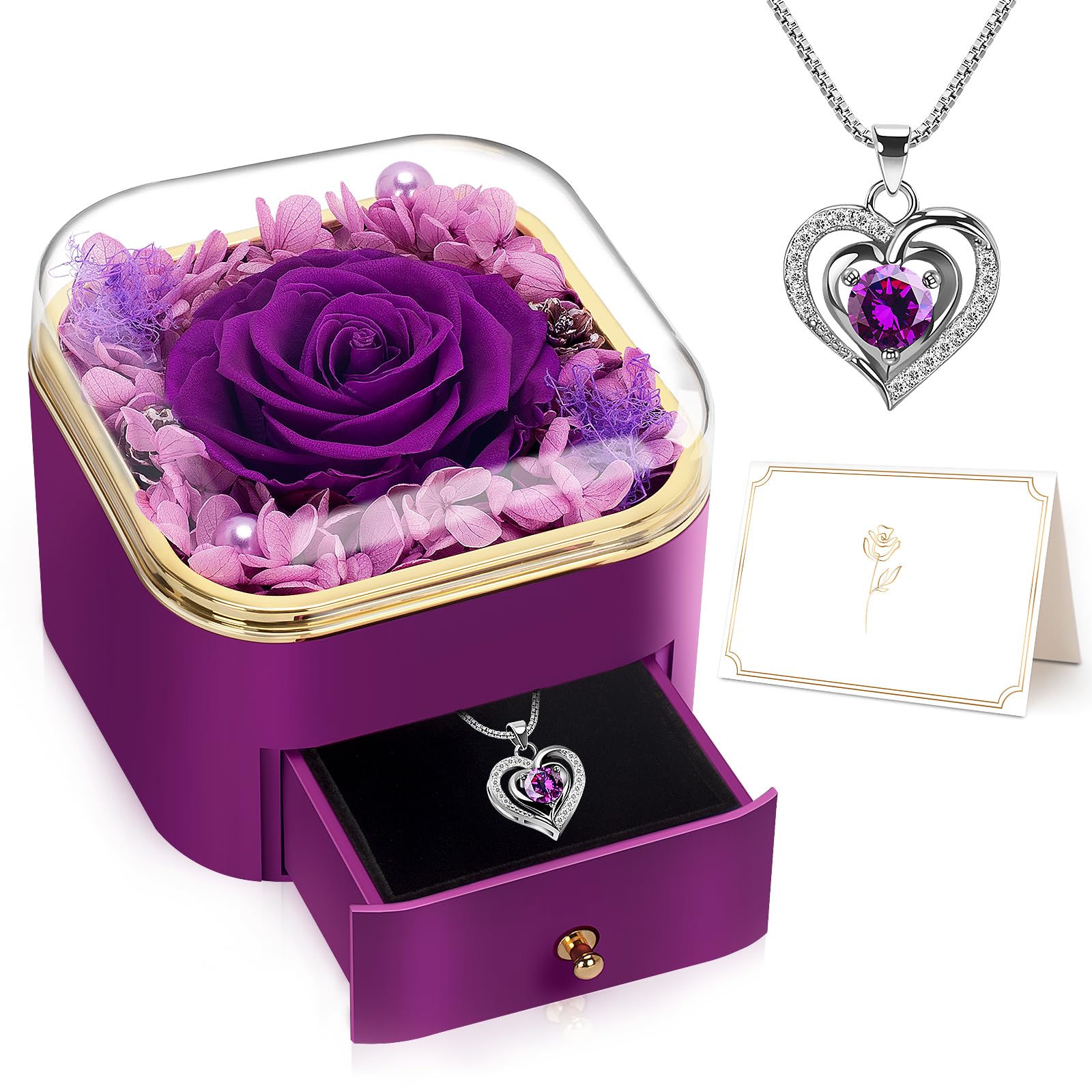 Preserved Flower Gifts for Women, Birthday Rose Flowers