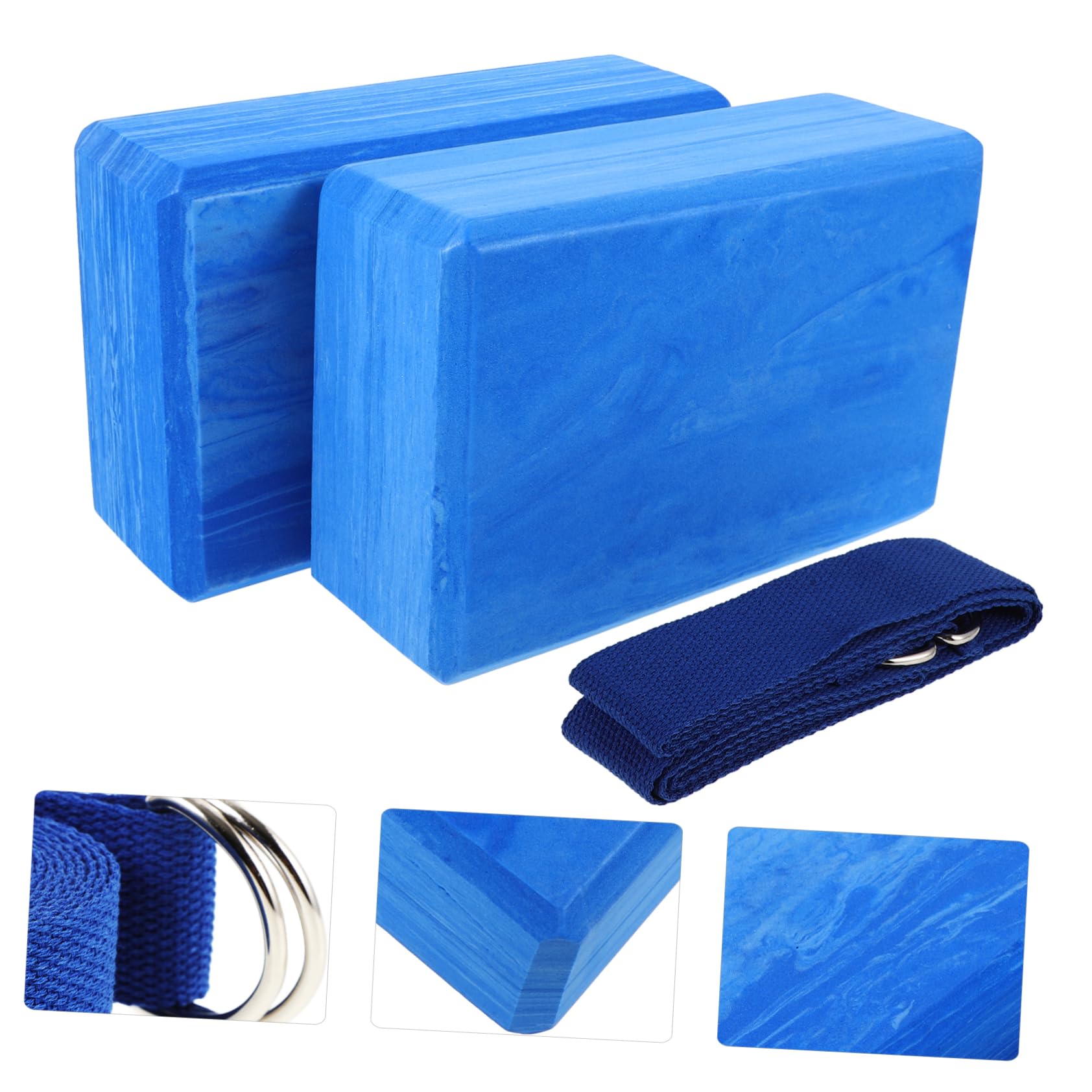 Mikikit 1 Set Dancing Train Brick Eva Block Yoga Training Equipment Dancing Bricks Yoga Equipment Training Tools High Density Foam Eva Blue