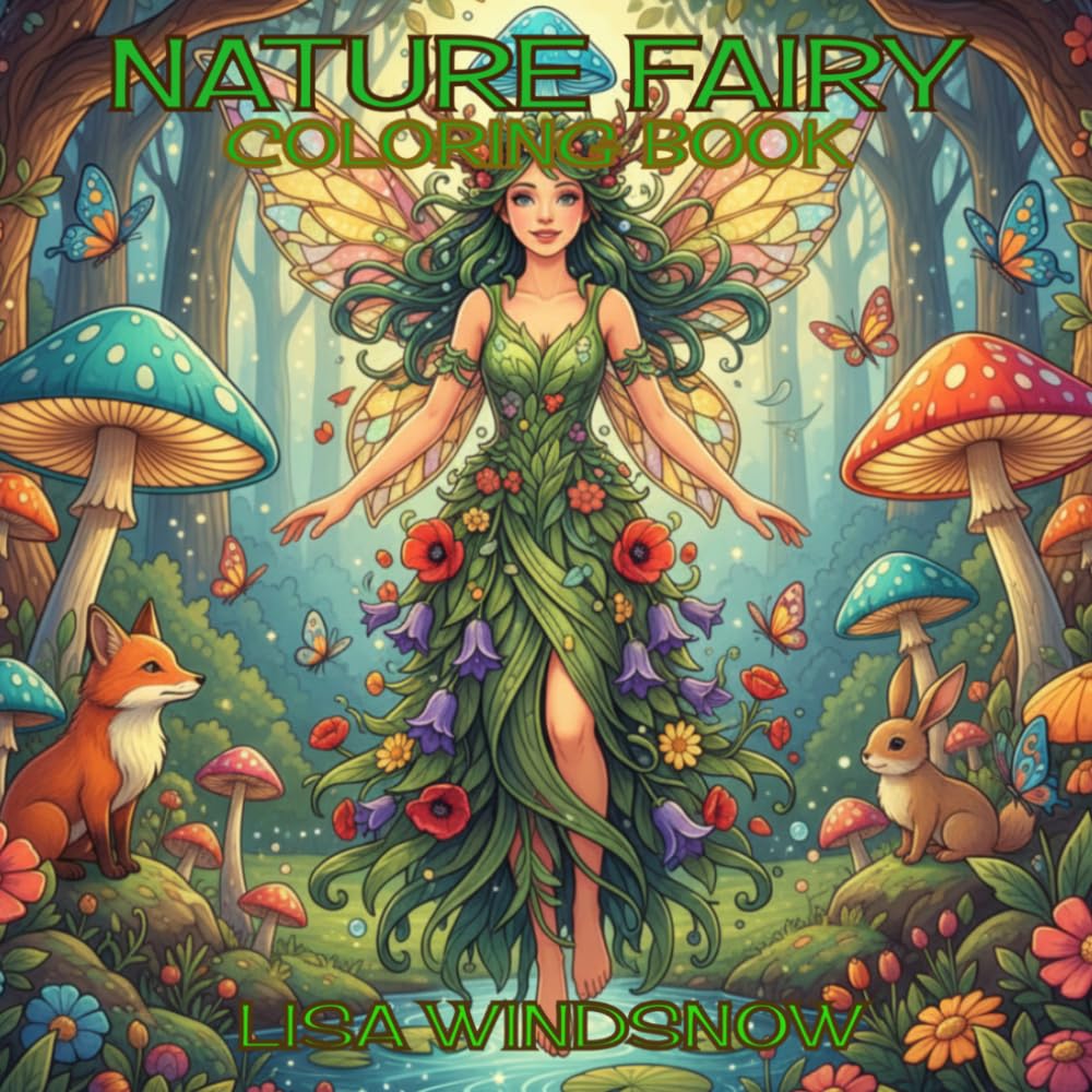 NATURE FAIRY: COLORING BOOK (MYTHIC FANTASY)