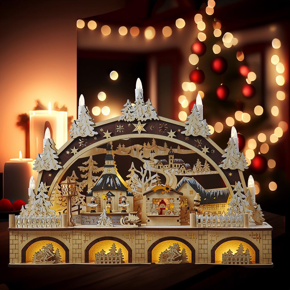 Kurt S. Adler Weihnachtsdorf, Hellbraun