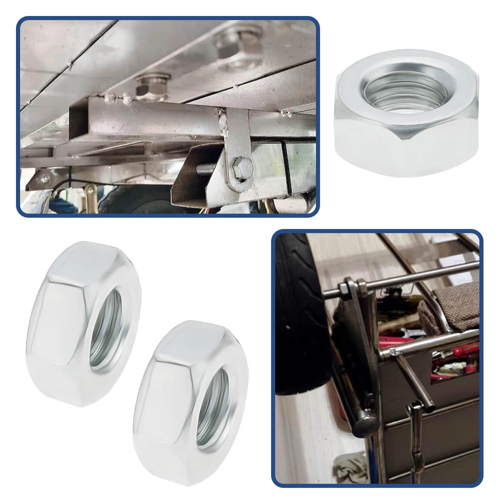 SG Store 100x Dadi Esagonali In Ferro Bianco Zinco M8 Dadi Esagonali DIN 934 M8 Zincati Con Chiave Misura 13,5 Per Riparazioni Domestiche Aste Filettate E Macchine Utensili Frenafiletti