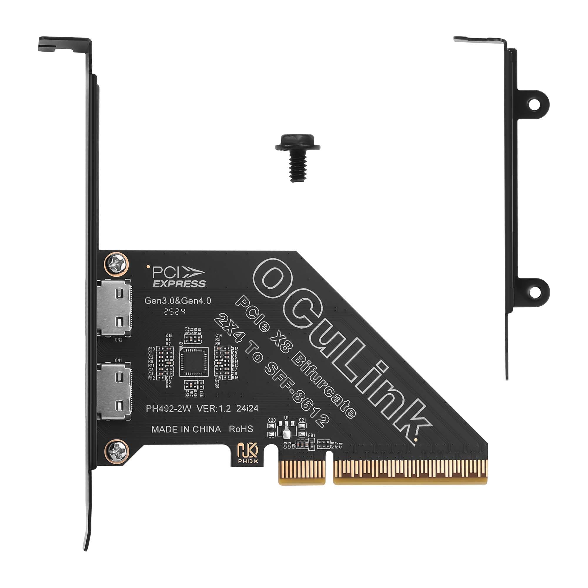 PCIe X4 4.0 Oculink SFF8611 i 8612 karta rozszerzeń zewnętrzna USB SSD zewnętrzna karta graficzna