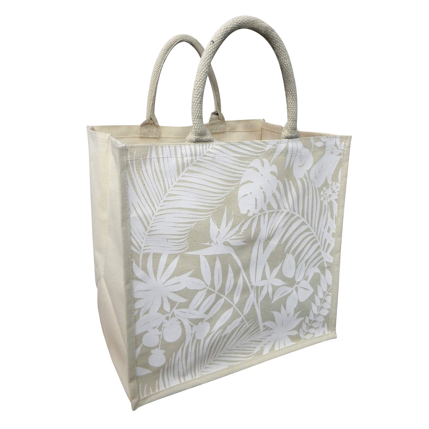 Mandava Printed Jute Bag for Lunch Tiffin & Gifting | Daily Use Handbag | Soft Cotton Handles and Laminated Interior | Medium Size (35 x 36 x 25 cm) (B08NYFCHLR) Amazon Price History, Amazon Price Tracker