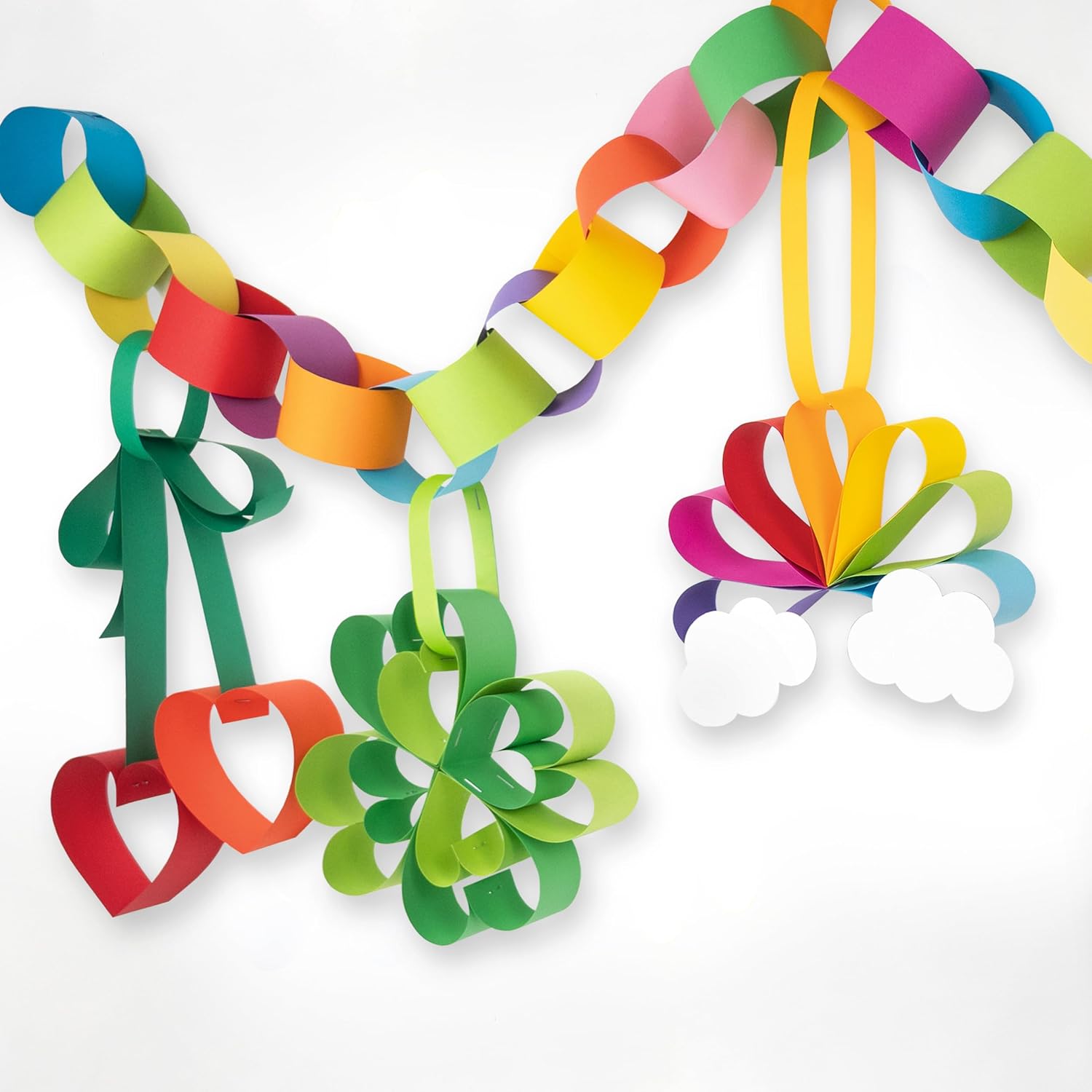 Ursus 5731 00 99 Strips for Paper Chains, 500 Strips, 4.5 x 65 cm, 130 g/m² Coloured Drawing Paper in 25 Colours, Paper Strips for Customising, DIY & Decoration