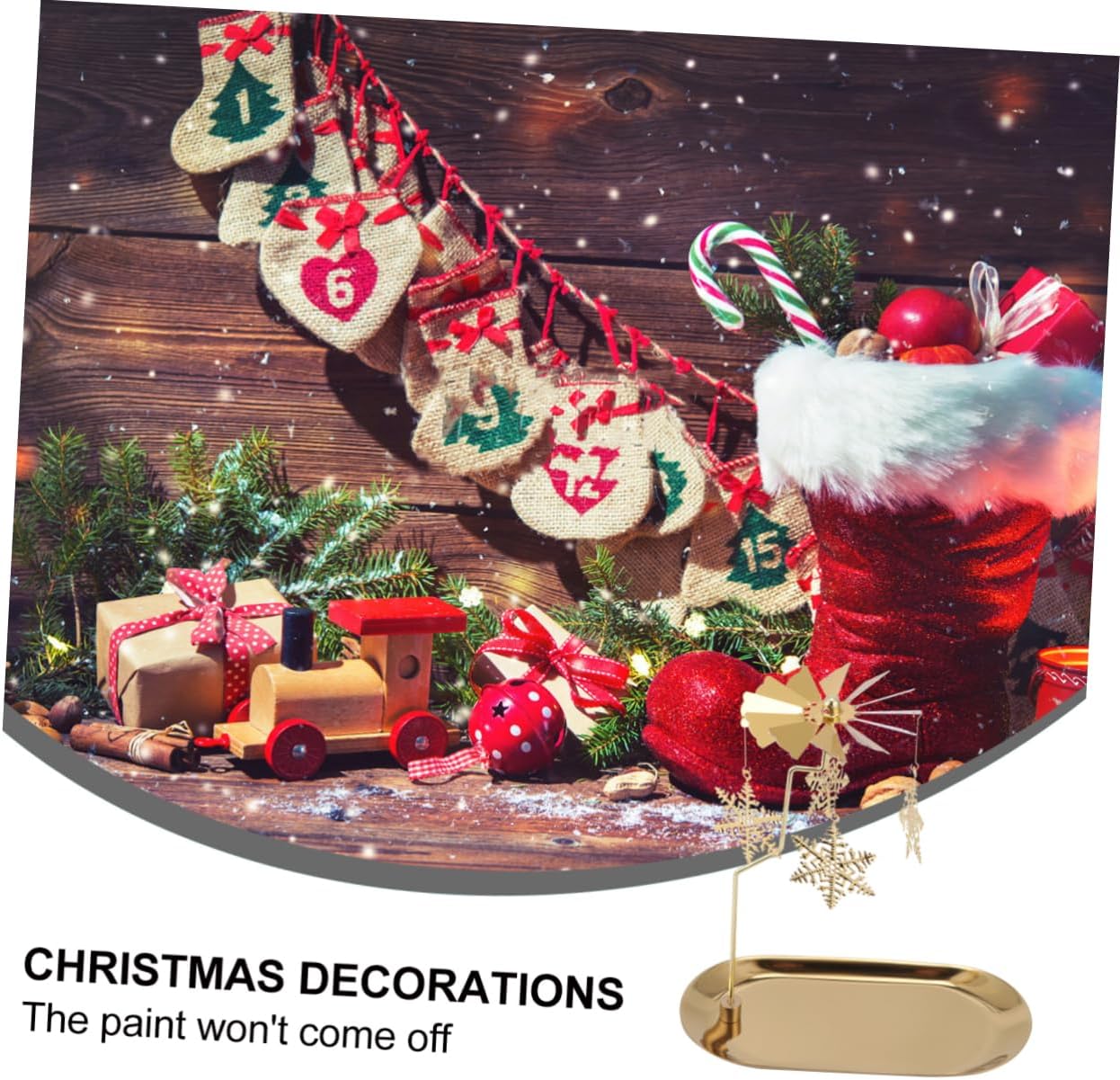 HOMSFOU 3 Sets Rotating Candle Holder Candle Metal Windmill Reindeer Candle Holder Christmas Iron European Style Rotary Candle Spinner Candlestick Christmas Tea Light Holder to Fly