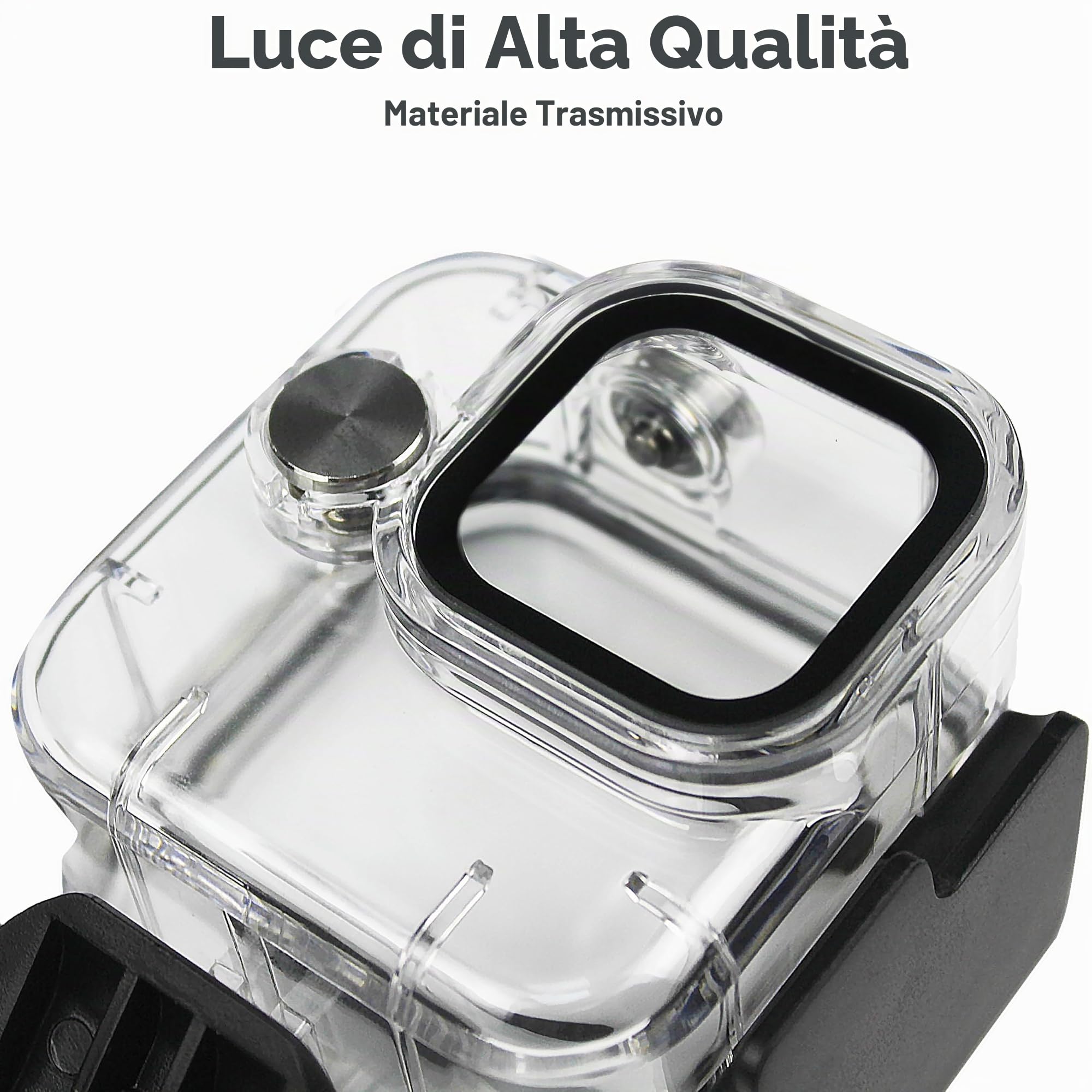 FitStill custodia impermeabile subacquea 60 m, filtri subacquei, compatibile Go Pro HERO11 Black Mini, monopiede galleggiante con impugnatura, kit di accessori