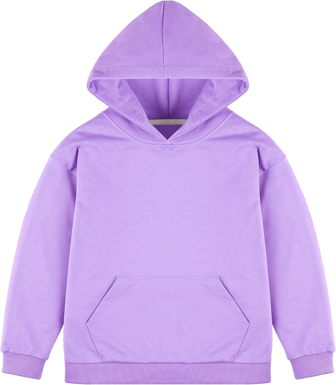 BIG ELEPHANT Boys' Hooded Sweatshirt - 100% Cotton,Lightweight Long Sleeve Hoodie with Pocket for School & Casual Wear
