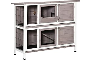 PawHut Large Rabbit Hutch