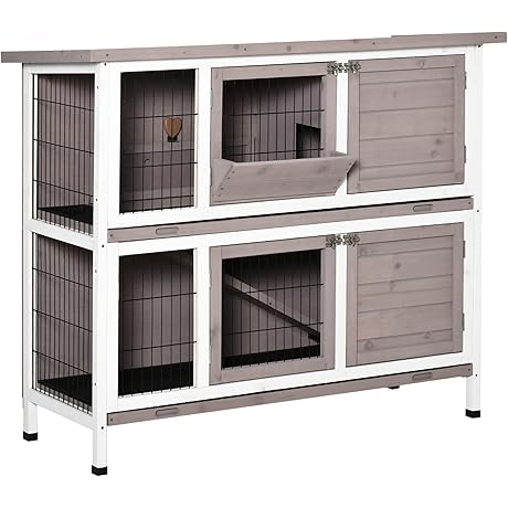 PawHut Large Rabbit Hutch