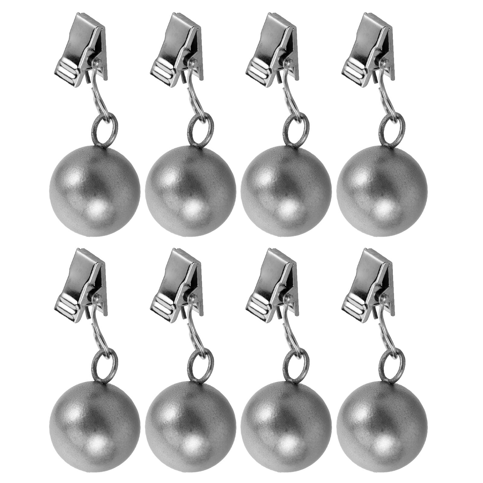 UPKOCH Pinces à Nappe D'extérieur 8 Pièces en Acier Inoxydable Argenté
