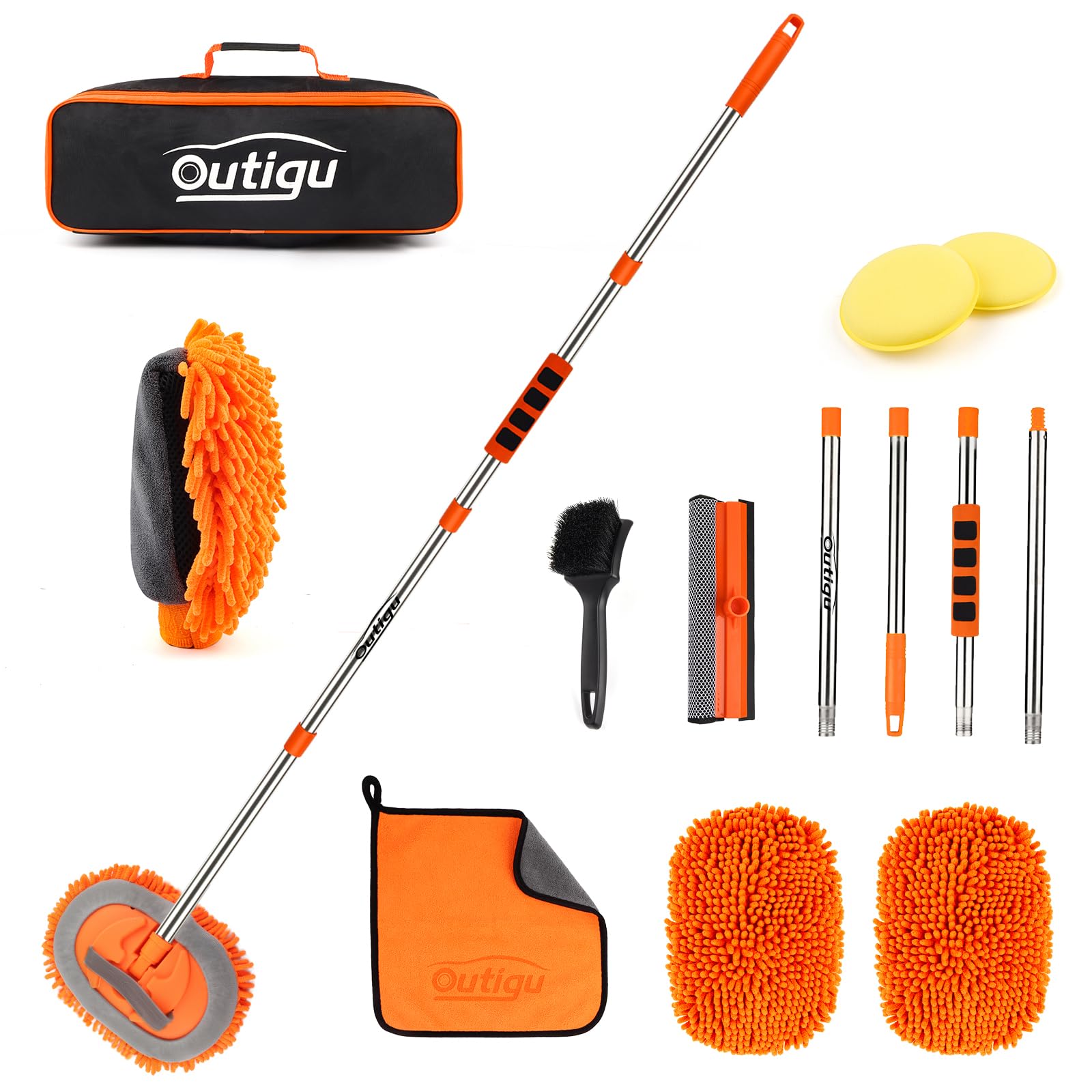 Gant de lavage de voiture microfibre chenille kit de nettoyage sans rayure
