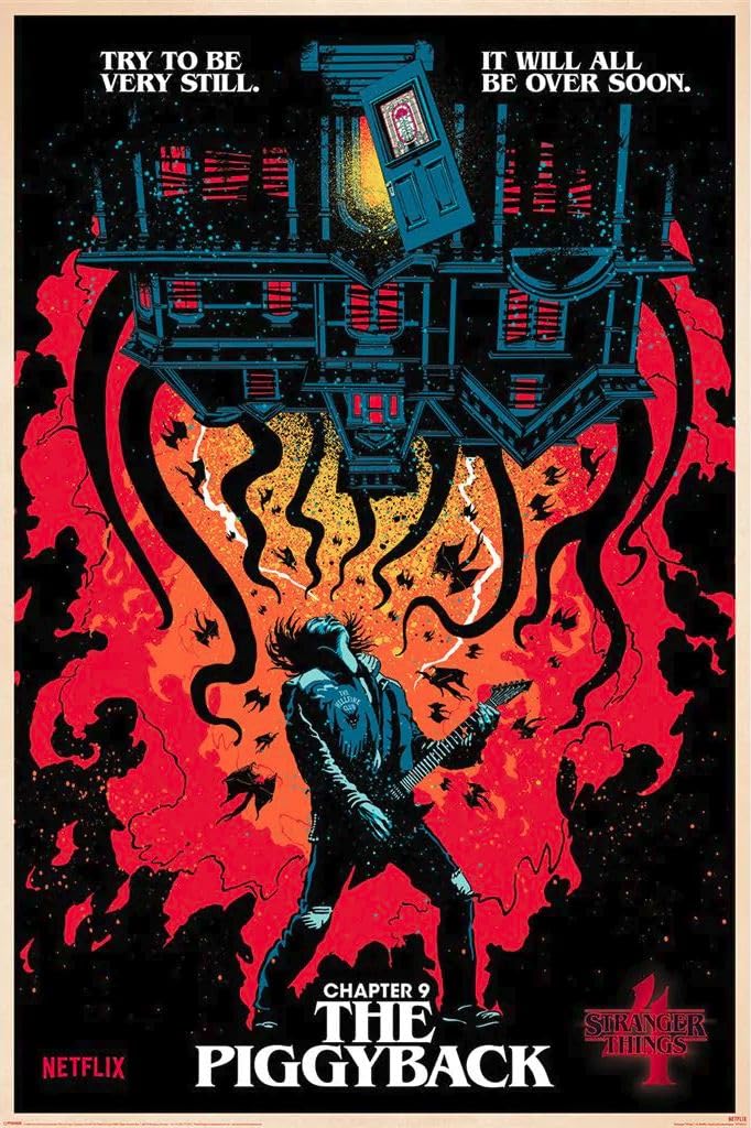 Laminated Stranger Things 4 Chapter 9 The Piggyback Maxi Poster