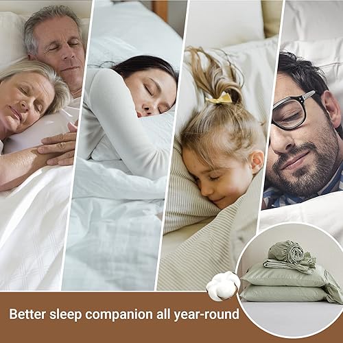 Miniatura 5 de Simple&Opulence Juego de sábanas 100% algodón lindo para el regreso a clases (1 sábana encimera, 1 sábana bajera y 2 fundas de almohada con