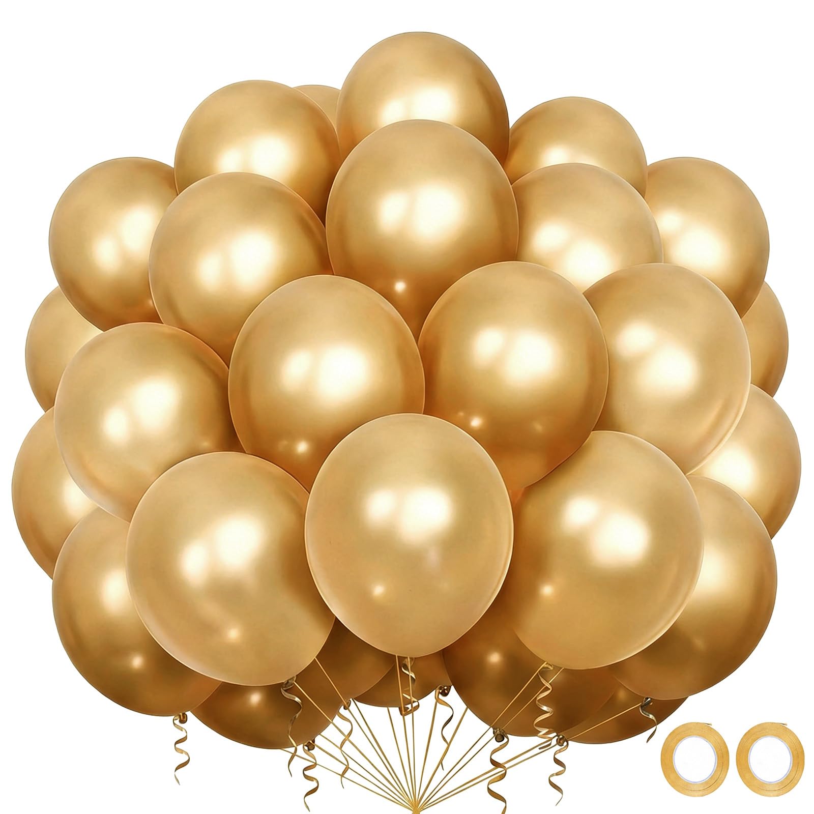 JasGood Luftballons Geburtstags 60 Stück Helium Ballons für Geburtstagsdeko Hochzeit Taufe Abschluss Party Deko Babyparty Jugendweihe Verlobung,12Zoll