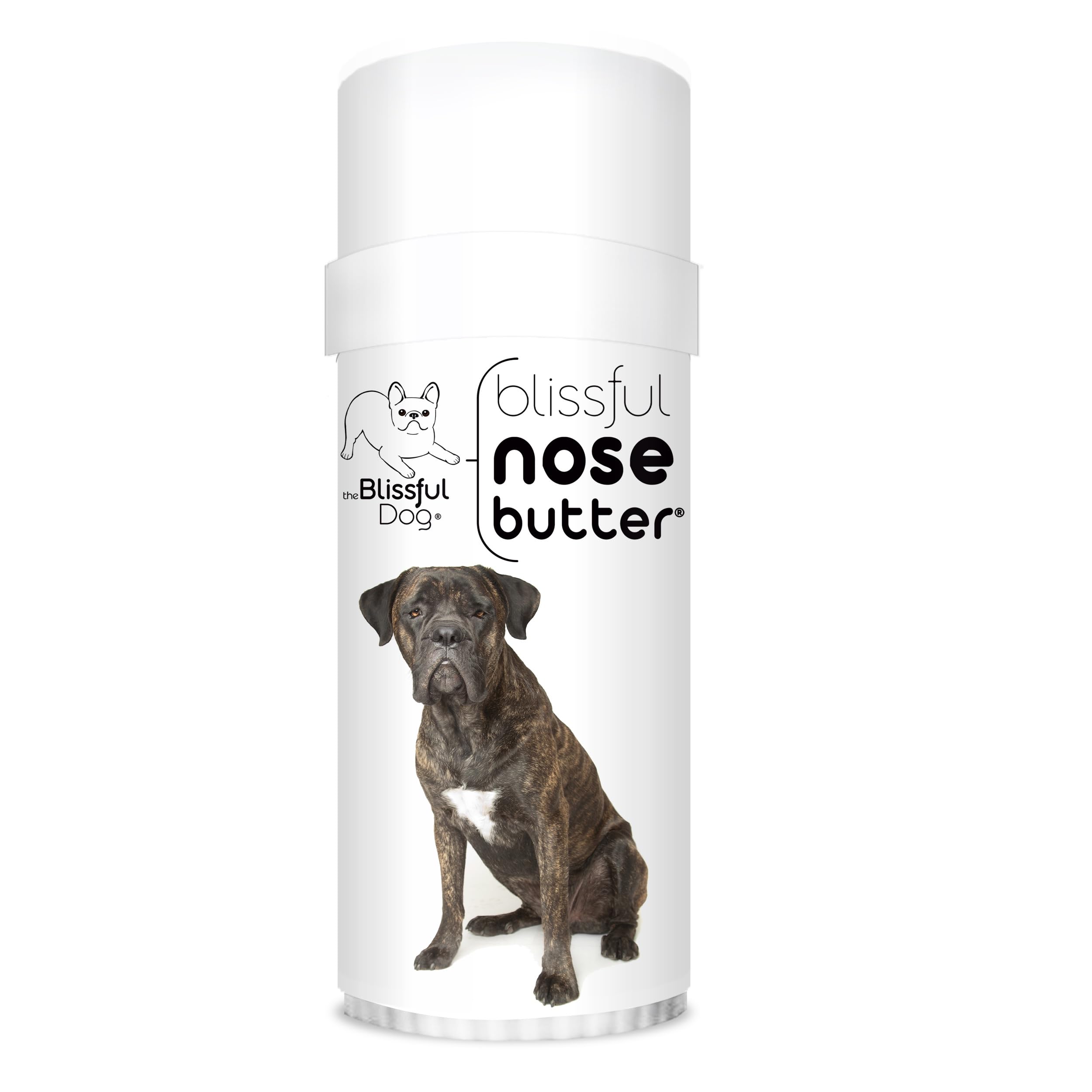The Blissful Dog Cane Corso Nose Butter, Versatile Dog Nose Balm for Dry Nose, Handcrafted Nose Moisturizer, Easy-to-Apply Dog Essentials, Unscented, 2 oz.