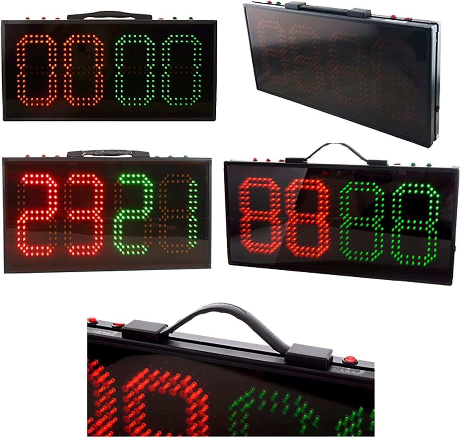 Tabellone Sostituzione Calcio Kanduo - Display LED Bifacciale Per Arbitri