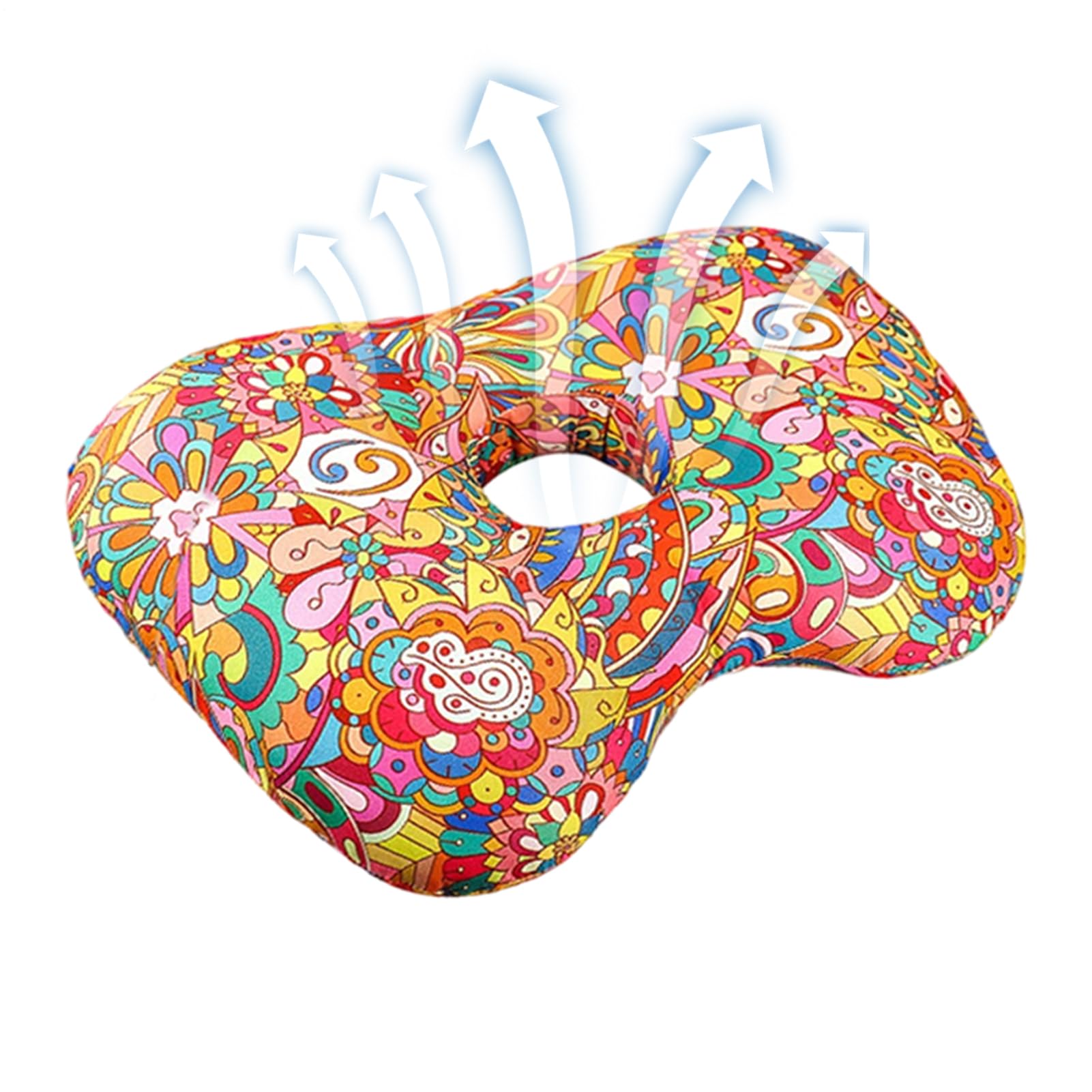 Almohada protectora para las orejas al dormir de lado tras un nuevo piercing o pendiente