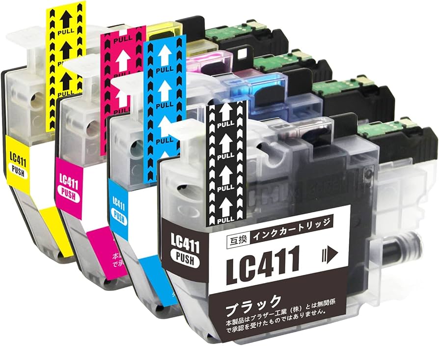 Amazon.co.jp: LC411-4PK 互換インクカートリッジ Brother用 ブラザー Amazon.co.jp: LC411-4PK 互換インクカートリッジ Brother用 ブラザー